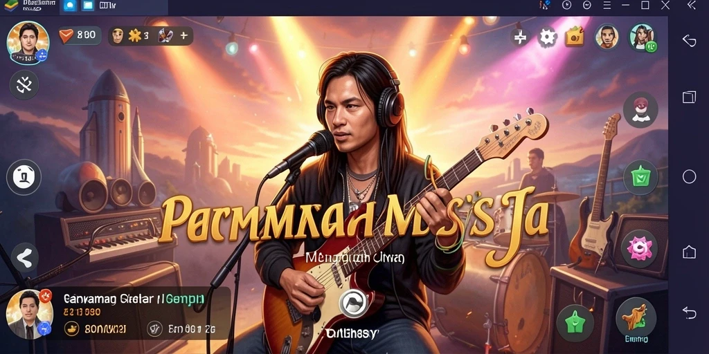 Screenshot utama 8180 menampilkan gameplay musik yang interaktif dan mengasyikkan.