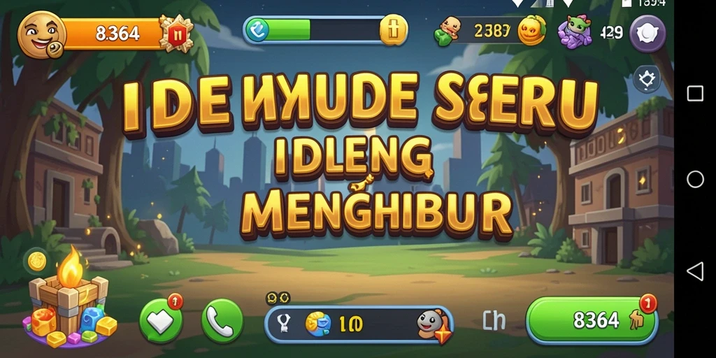 Tampilan gameplay 8364 dengan karakter dalam mode Idle yang menawan.