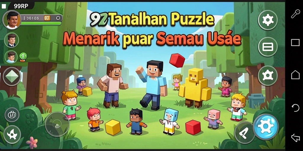 Tampilan gameplay Puzzle yang seru dan menantang.