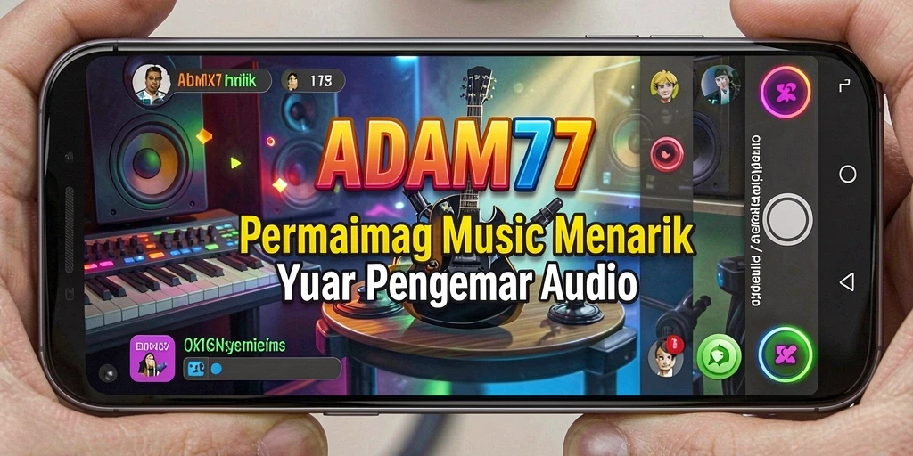 Tampilan gameplay menarik dari ADAM77 yang menampilkan pengalaman musik.
