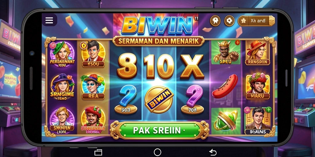 Gameplay BIWIN yang seru dengan berbagai tema slot menarik.