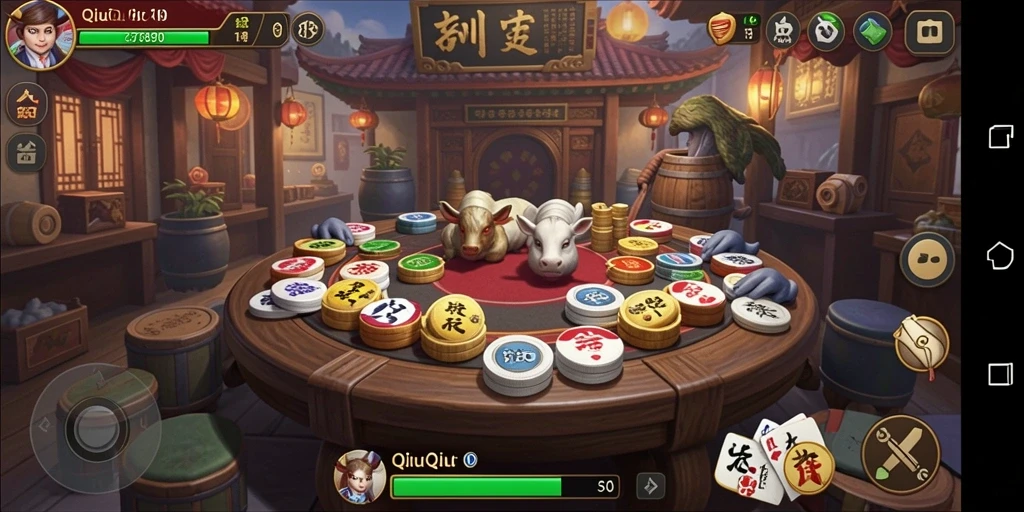 Tampilan gameplay seru dari C7890 yang penuh aksi QiuQiu.