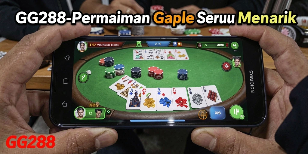 Tampilan gameplay GG288 menampilkan permainan Gaple yang seru dan interaktif.