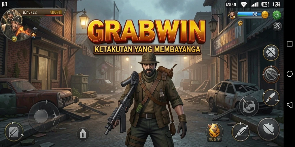 Gameplay menakutkan GRABWIN dengan suasana mencekam.