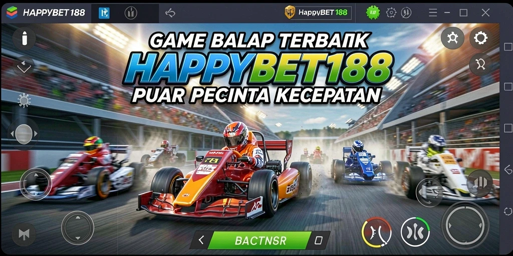 Gameplay balap seru di <strong>HAPPYBET188</strong> dengan grafis menawan.
