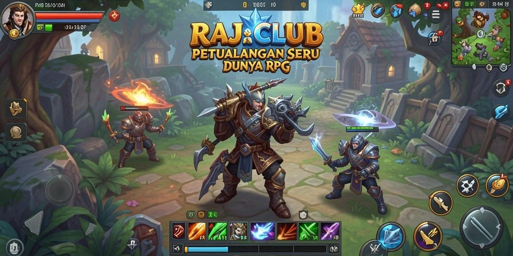 Tampilan permainan epik dalam RAJACLUB yang penuh aksi.