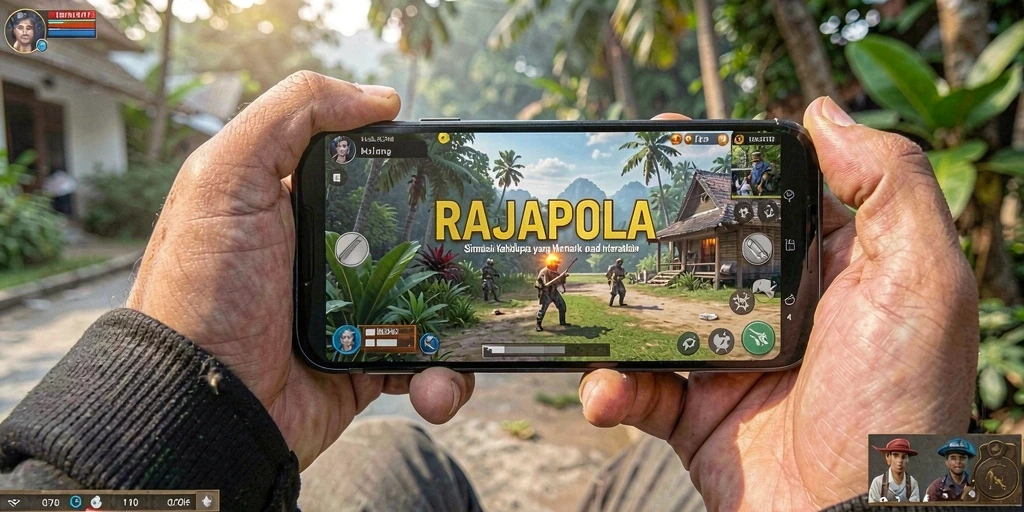 Tampilan gameplay RAJAPOLA yang menarik dan interaktif.