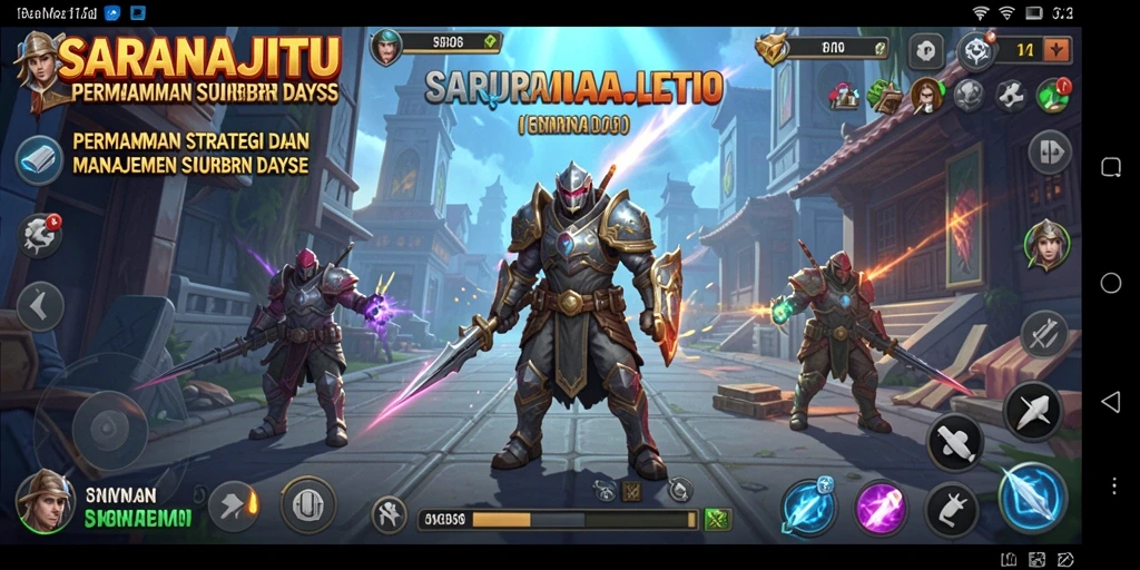 Gameplay mendebarkan di SARANAJITU menunjukkan strategi dan manajemen sumber daya.
