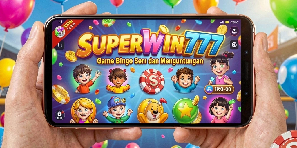 Tampilan menarik dari gameplay Bingo dalam SUPERWIN777.