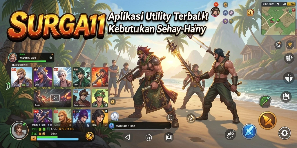 Tampilan antarmuka SURGA11 yang sederhana dan mudah digunakan.