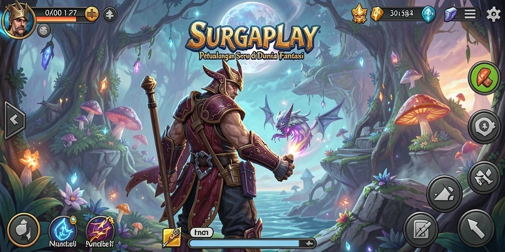 Tampilan gameplay SURGAPLAY yang menawan dan penuh petualangan.