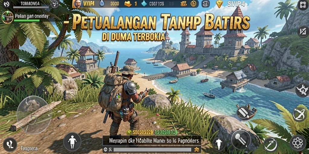 Screenshot gameplay SVIP4 menunjukkan dunia terbuka yang menakjubkan dan interaksi dinamis.