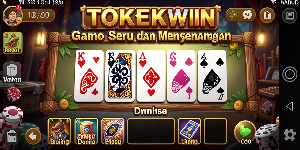 Tampilan gameplay seru di TOKEKWIN, siap untuk bersaing!