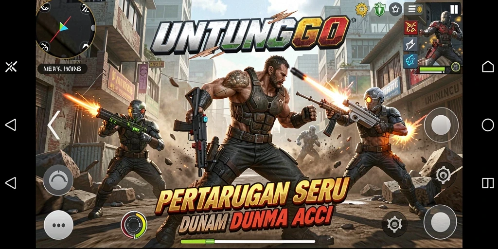 Tampilkan aksi epik dalam gameplay UNTUNGGO yang menawan.