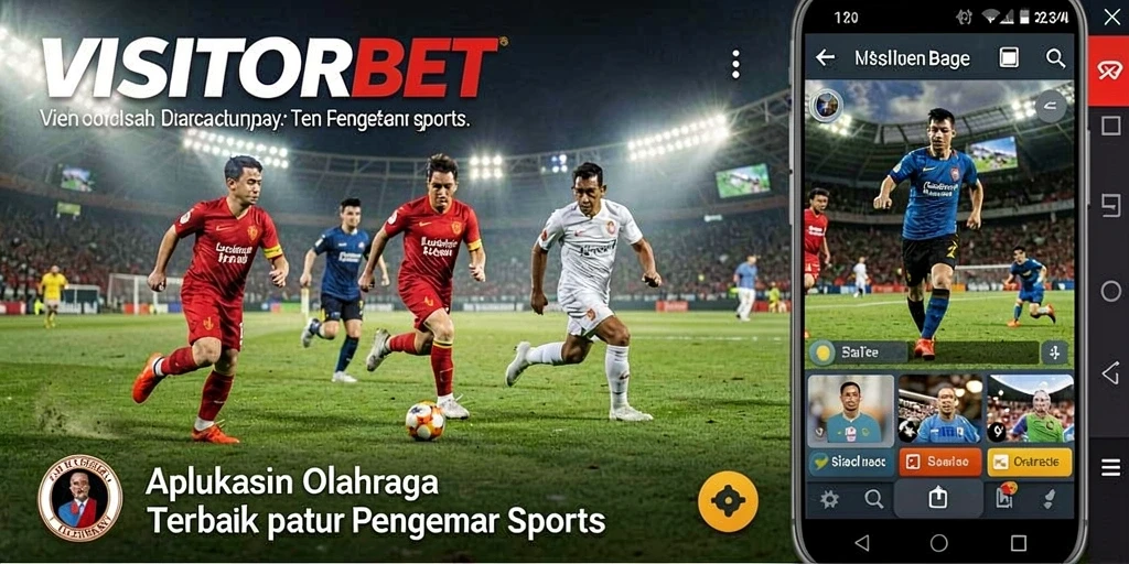 Tampilan utama VISITORBET menampilkan statistik olahraga menarik.