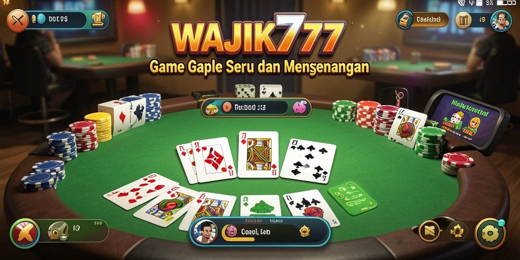 Tampilan gameplay seru <strong>WAJIK777</strong> dengan pemain yang berinteraksi.