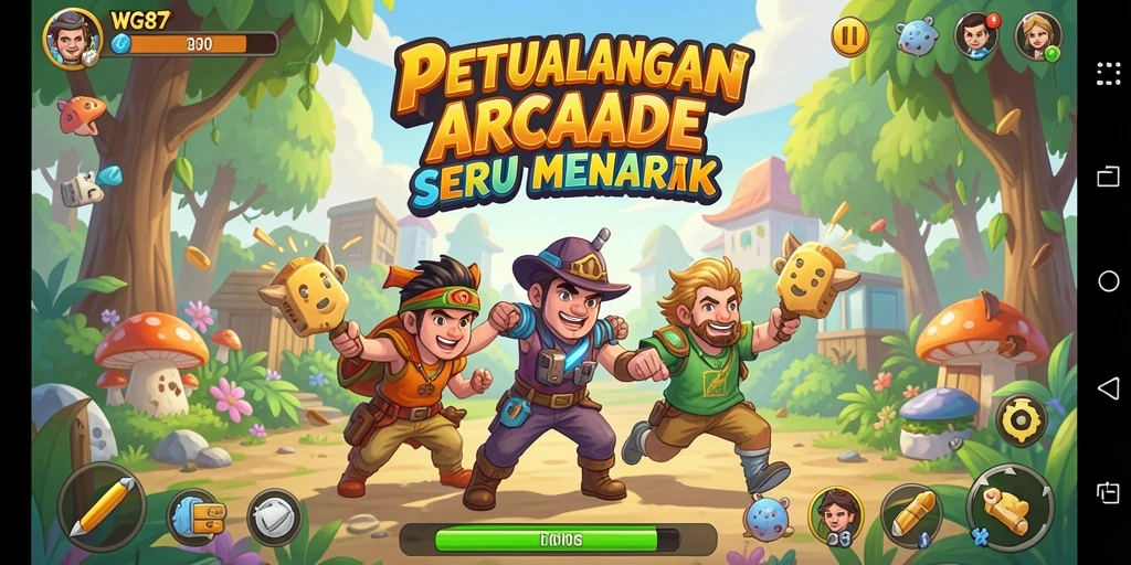 Tampilan gameplay seru dan penuh warna dari WG87.